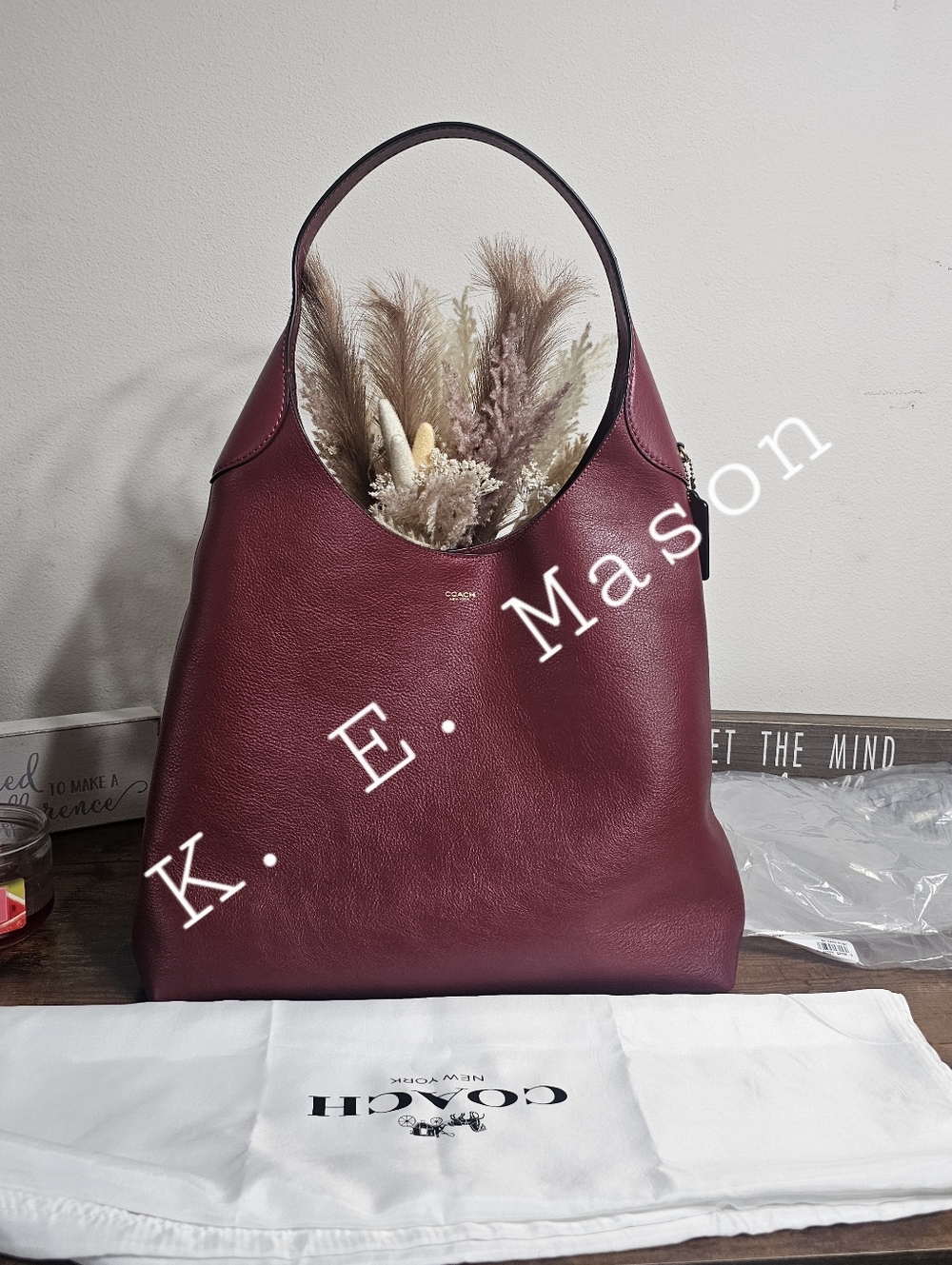 Coach Brooklyn 39 Dark Ruby